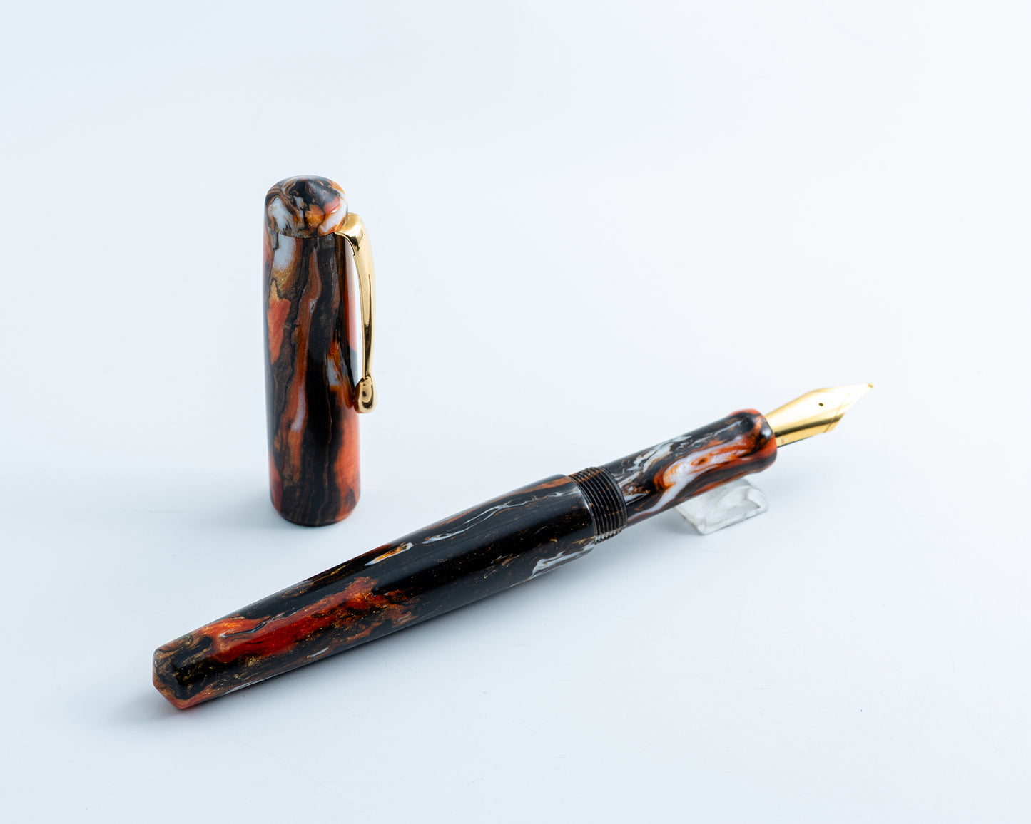 Rhys' Pieces Primary Piece Custom Fountain Pen - "Autumn Foliage"