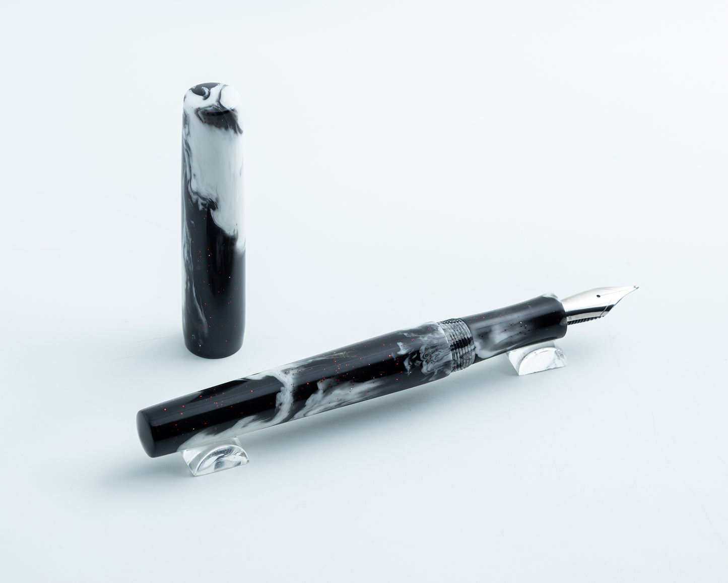 Rhys' Pieces Primary Piece Custom Fountain Pen - "Space Cream Sandwich"