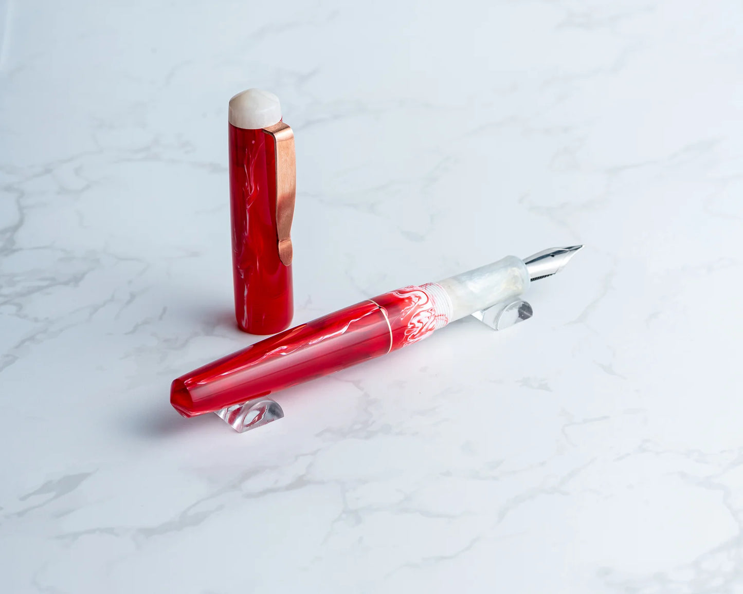 Rhys' Pieces Custom Fountain Pen - "Roses"