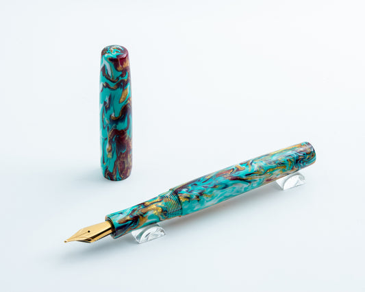Rhys' Pieces Primary Piece Custom Fountain Pen - "End of Summer Bash"