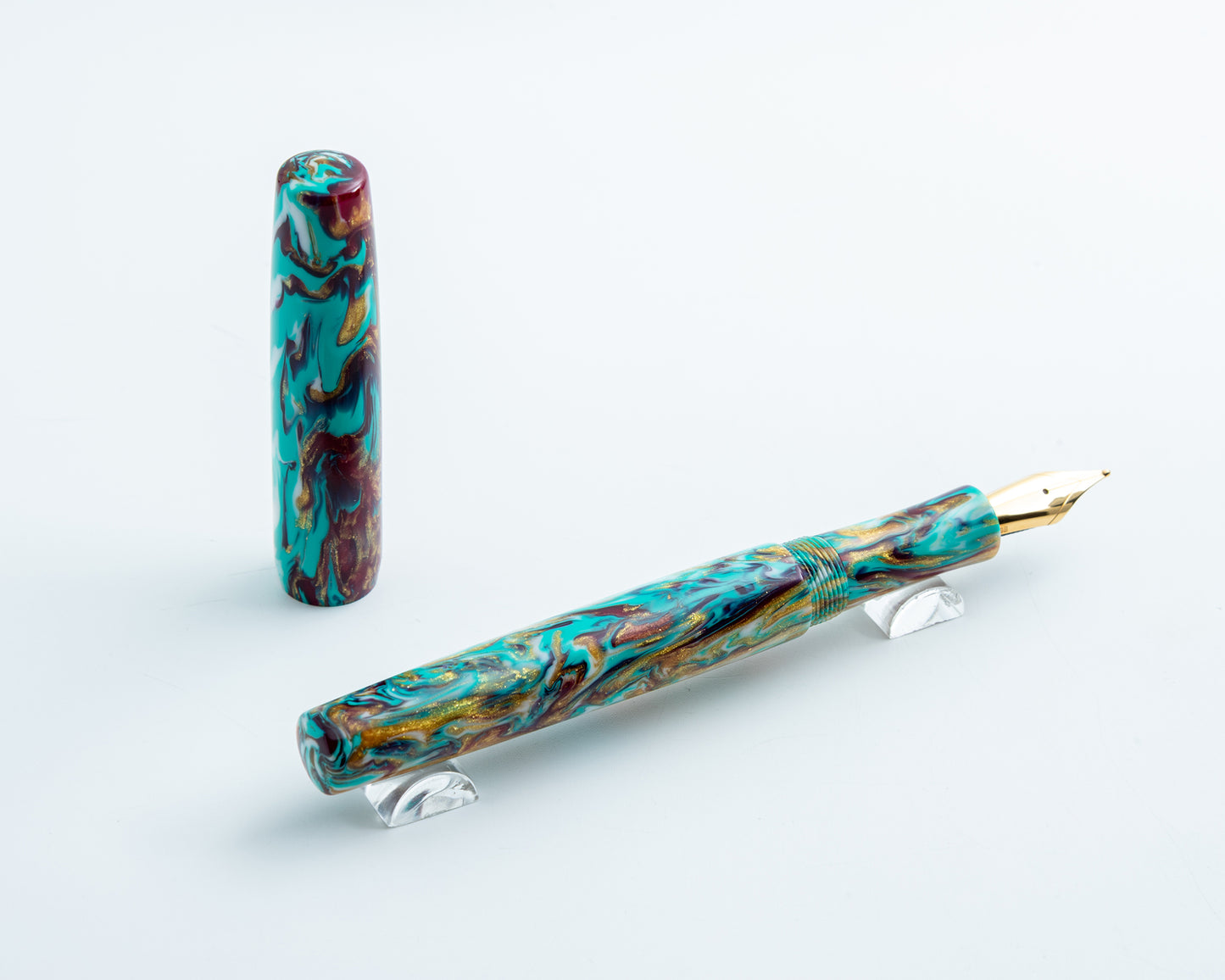 Rhys' Pieces Primary Piece Custom Fountain Pen - "End of Summer Bash"