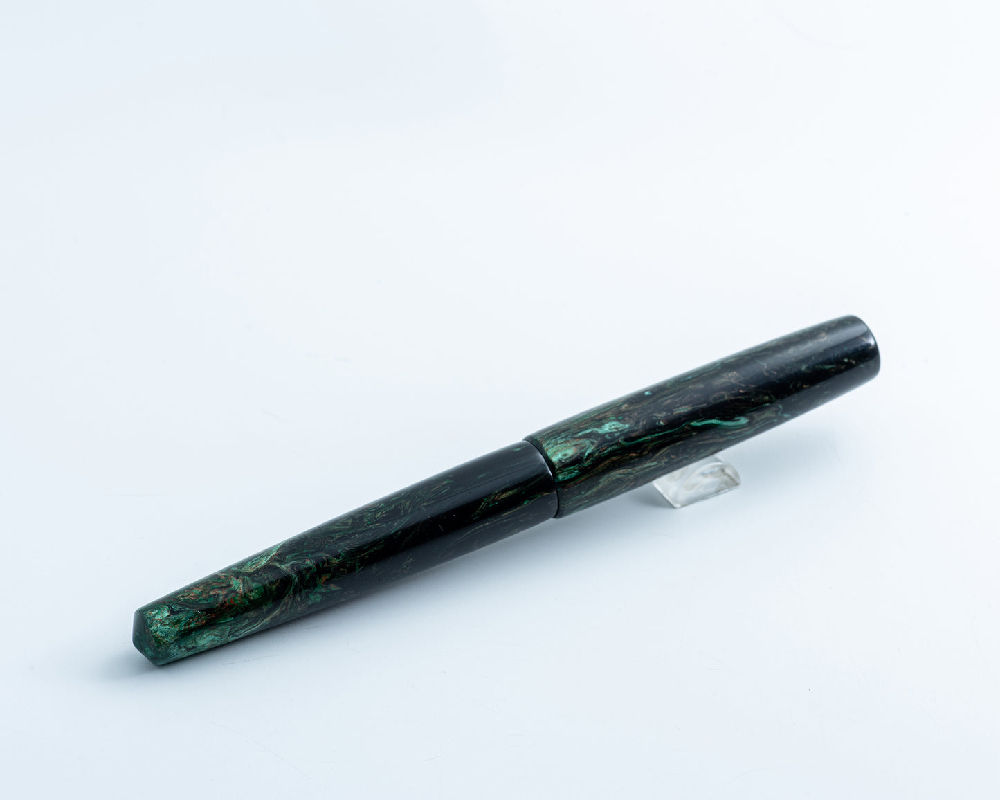 Rhys' Pieces Primary Piece Custom Fountain Pen - "Verdant Void"