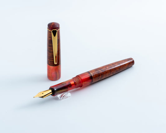 Rhys' Pieces Custom Fountain Pen - "Fawke's Blood"