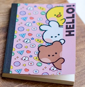 Profolio Oasis Line Friends "MININI" Hello Notebook