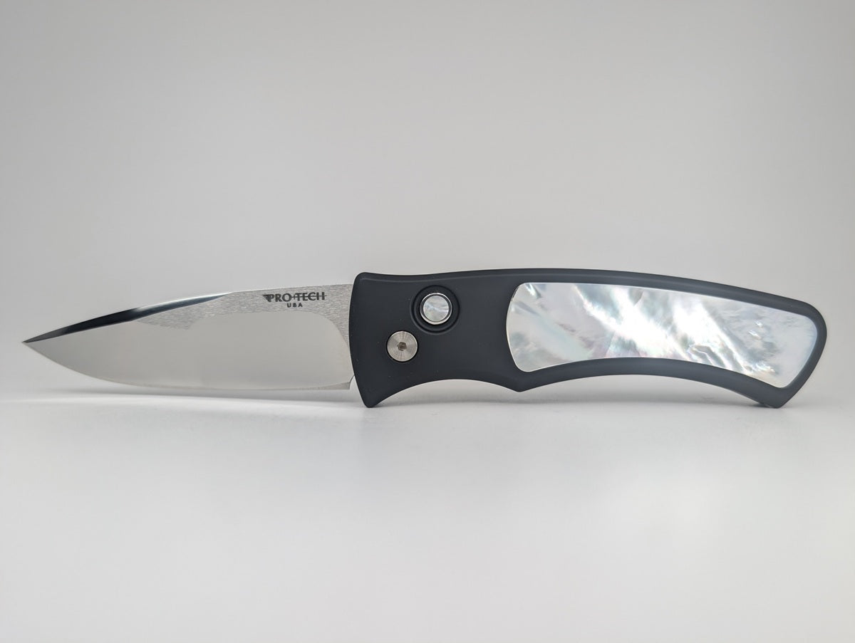 Protech Duke 2 Black Mike Irie Mirror Polish 154-CM Auto Folding Knife Blade West 2026 Exclusive