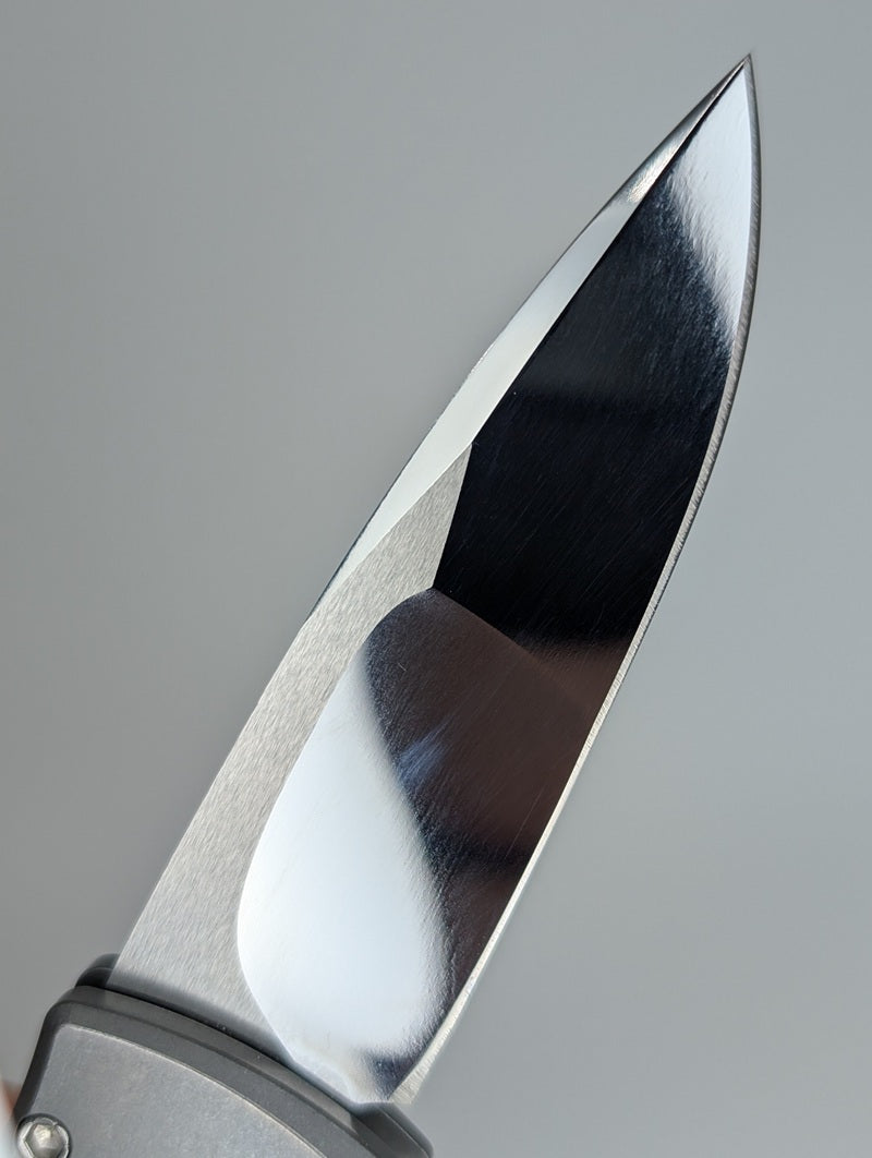 Protech Duke 2 Auto Custom 2025 Blade Atlanta 2 tone Mike Irie Compound Ground polished blade