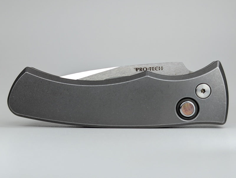 Protech Duke 2 Auto Custom 2025 Blade Atlanta 2 tone Mike Irie Compound Ground polished blade