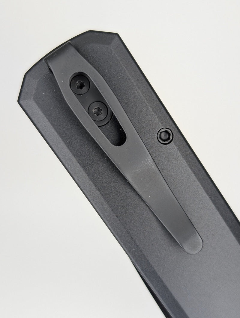 Protech Godson Violet Marble Carbon Fiber Inlay DLC Satin 20CV Blade Auto Folding Knife