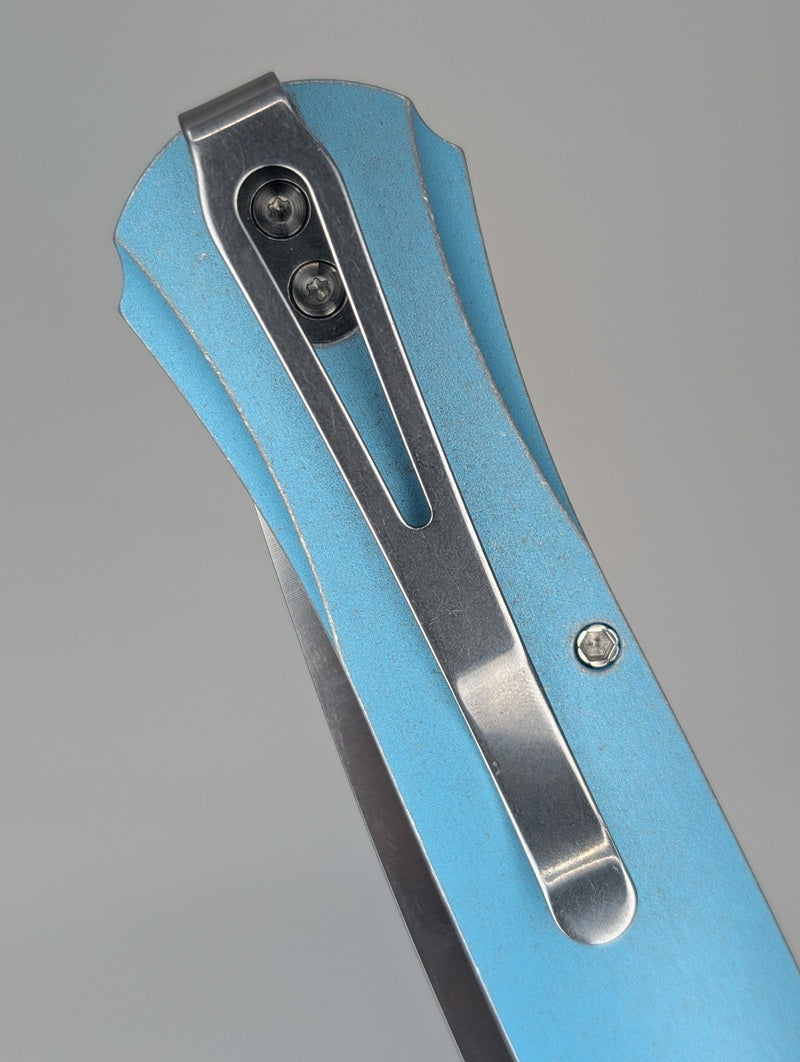 *Consignment* Protech Large Don Rough Turquoise Auto Folding Knife