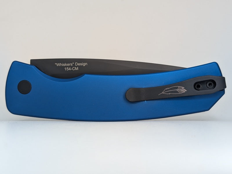 *Consignment* Protech Magic 2 "Whiskers" Blue DLC 154-CM Auto Folding Knife