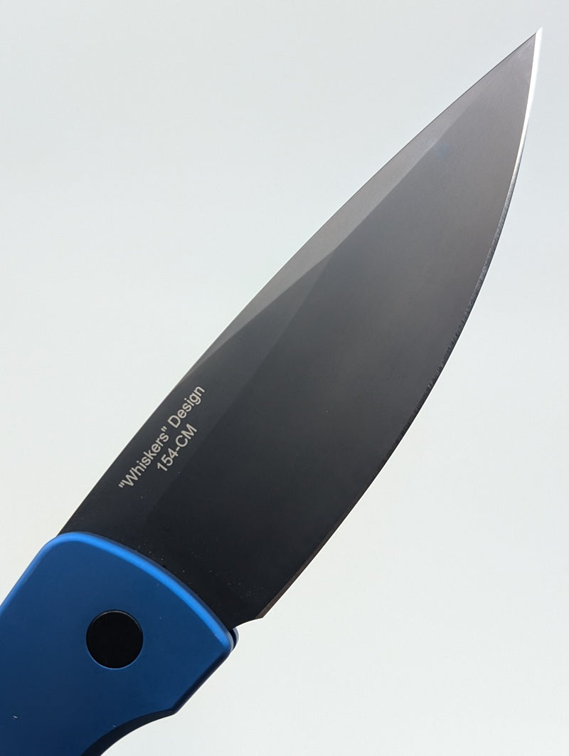 *Consignment* Protech Magic 2 "Whiskers" Blue DLC 154-CM Auto Folding Knife