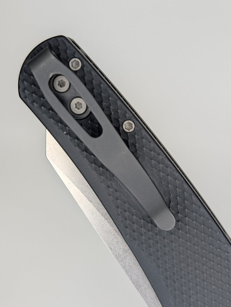 Pro-Tech 5405 Malibu Manual Flipper Knife 3.30" Magnacut Stonewashed Reverse Tanto Blade