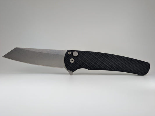 Pro-Tech 5405 Malibu Manual Flipper Knife 3.30" Magnacut Stonewashed Reverse Tanto Blade