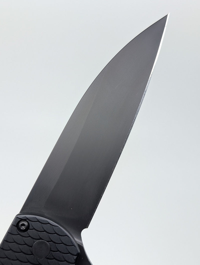 *Consignment* Protech Malibu Dragon Scale Black DLC Magnacut Button Lock Folding Knife