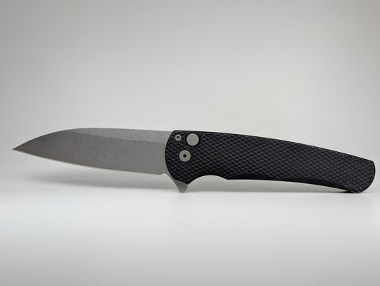 *Consignment* Protech Malibu Flipper Textured Handle Stonewash Magnacut Wharncliffe Blade