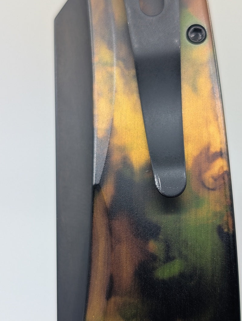 *Consignment* Protech Malibu Woodland Camo REC Exclusive Button Lock Folding Knife