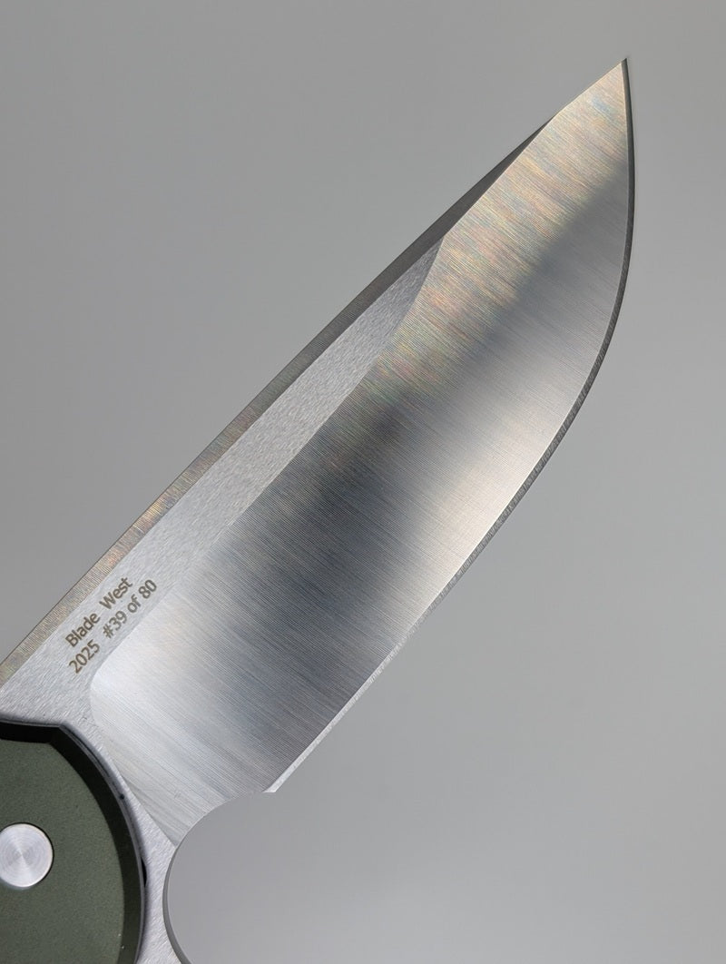 Protech Mordax Green Magnacut Pearl Buttonlock Folding Knife 39 of 80 Blade Show West 2025