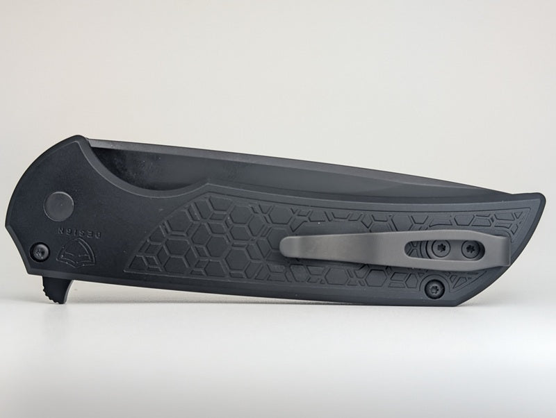 Protech Mordax Tritium Button Lock Operator Gridlock handle Black DLC Magnacut blade