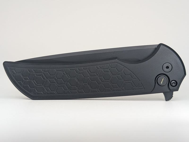 Protech Mordax Tritium Button Lock Operator Gridlock handle Black DLC Magnacut blade