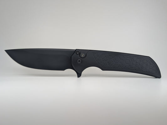 Protech Mordax Tritium Button Lock Operator Gridlock handle Black DLC Magnacut blade
