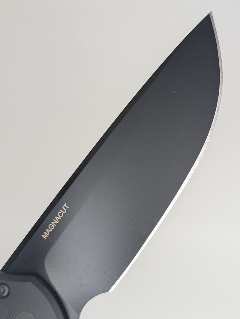 Protech Mordax Black Nexus DLC Magnacut Buttonlock Folding Knife