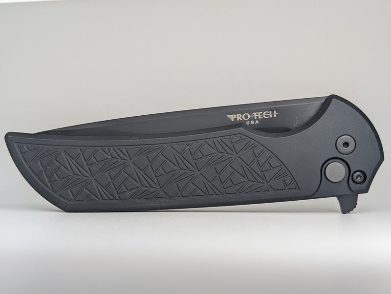 Protech Mordax Black Nexus DLC Magnacut Buttonlock Folding Knife