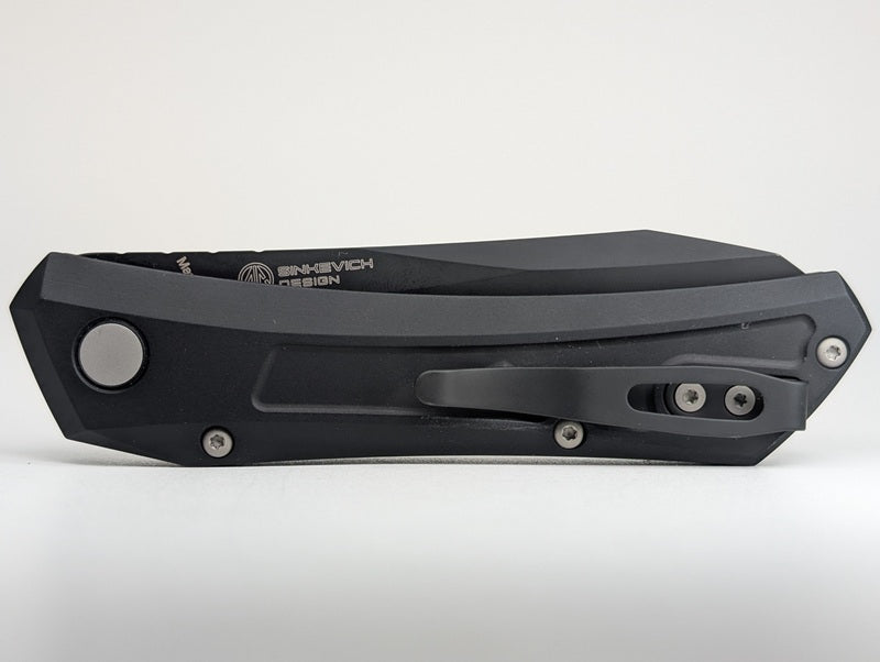 Protech Oligarch Black Handle DLC Blade Auto Folding Knife