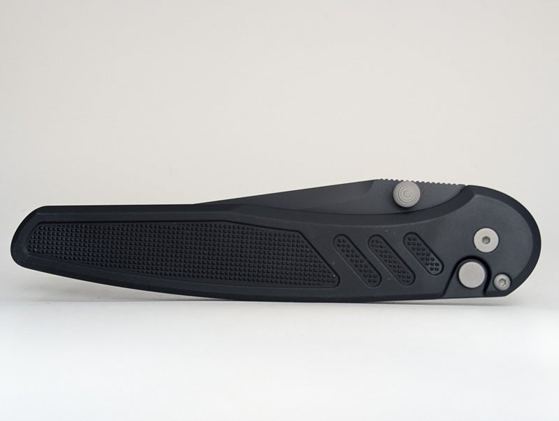 Protech x Peace Neighbor Avalon Black Thumbstud DLC Magnacut Buttonlock Folding Knife
