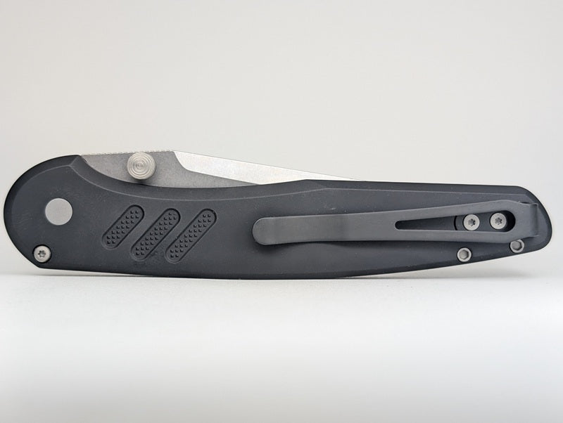 Protech x Peace Neighbor Avalon Black Thumbstud Buttonlock Folding Knife