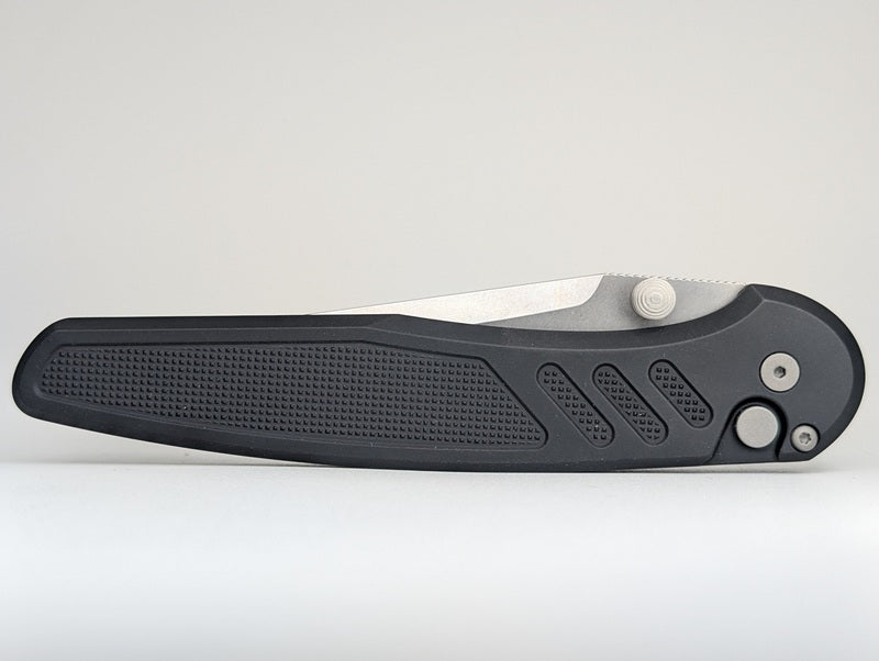 Protech x Peace Neighbor Avalon Black Thumbstud Buttonlock Folding Knife