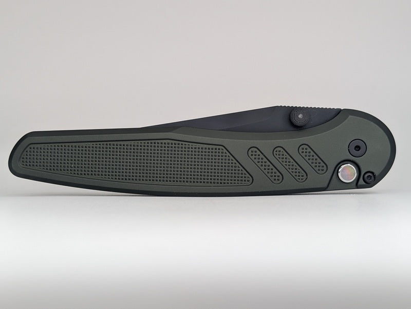 Protech x Peace Neighbor Avalon Knurled Green DLC Magnacut Blade Show Texas Exclusive