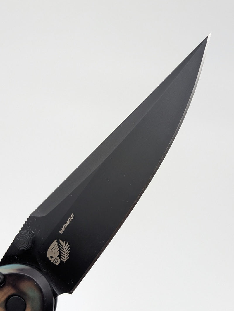 Protech x Peace Neighbor Avalon Shipwreck DLC Magnacut Button Lock Folding Knife