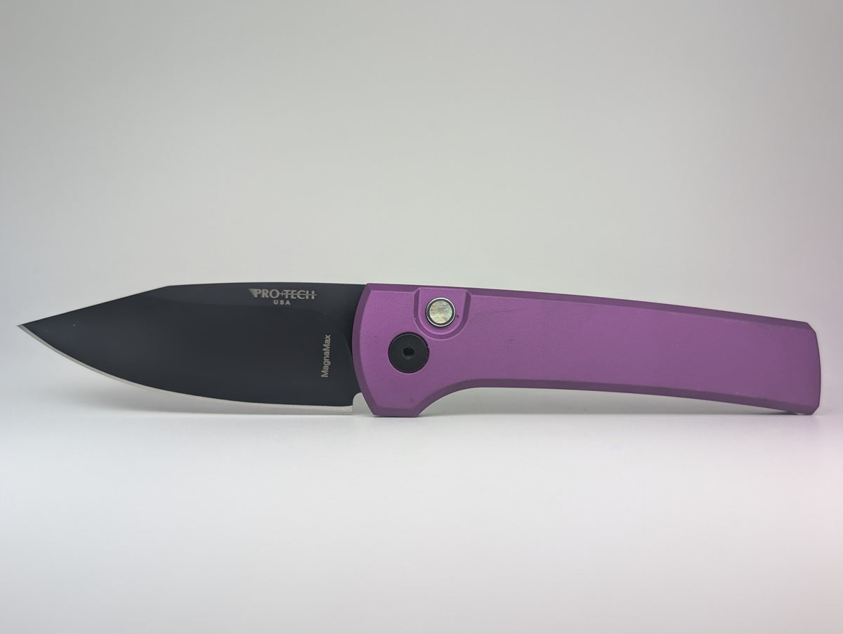 Protech x Ramon Chaves "Scapegoat" Purple DLC MagnaMax Auto Folding Knife Blade Show West 2026 Exlusive