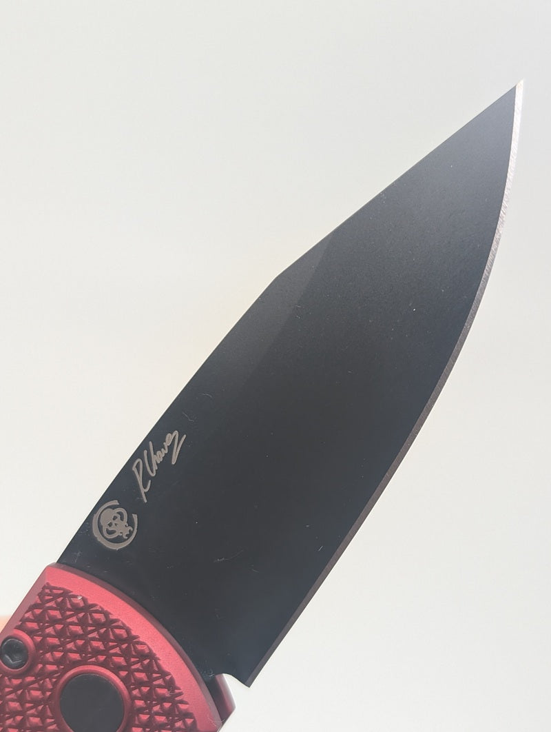 Protech x Ramon Chaves "Scapegoat" Red Carbide DLC MagnaMax Auto Folding Knife Blade Show West 2026 Exlusive