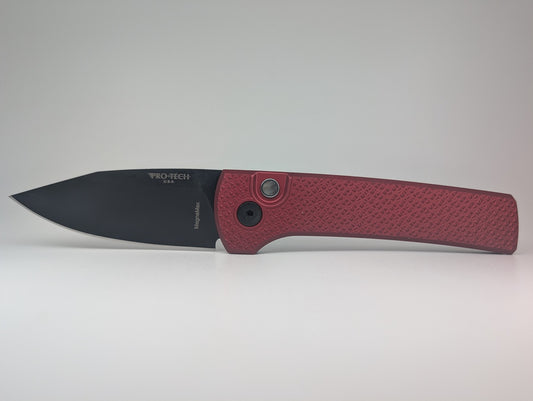 Protech x Ramon Chaves "Scapegoat" Red Carbide DLC MagnaMax Auto Folding Knife Blade Show West 2026 Exlusive