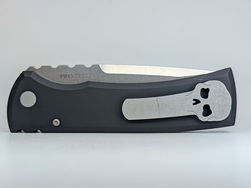 *Consignment* Protech x Ramon Chavez "Redencion" Black S35-VN Auto Folding Knife