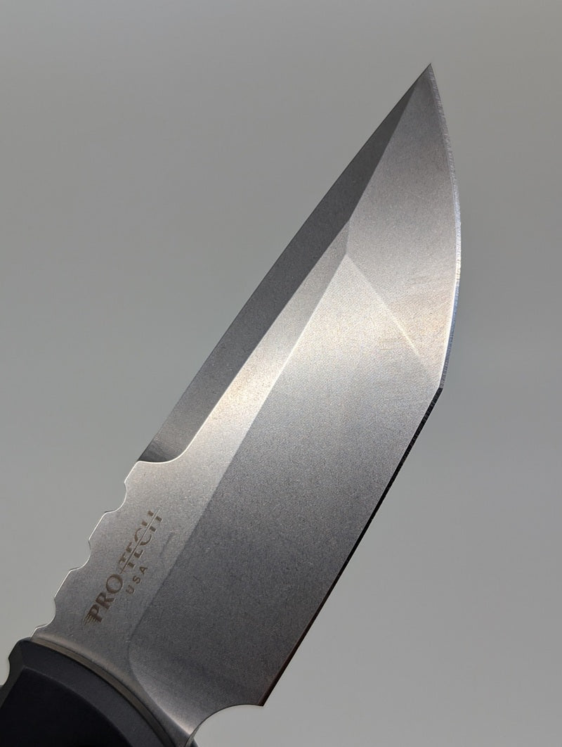 *Consignment* Protech x Ramon Chavez "Redencion" Black S35-VN Auto Folding Knife