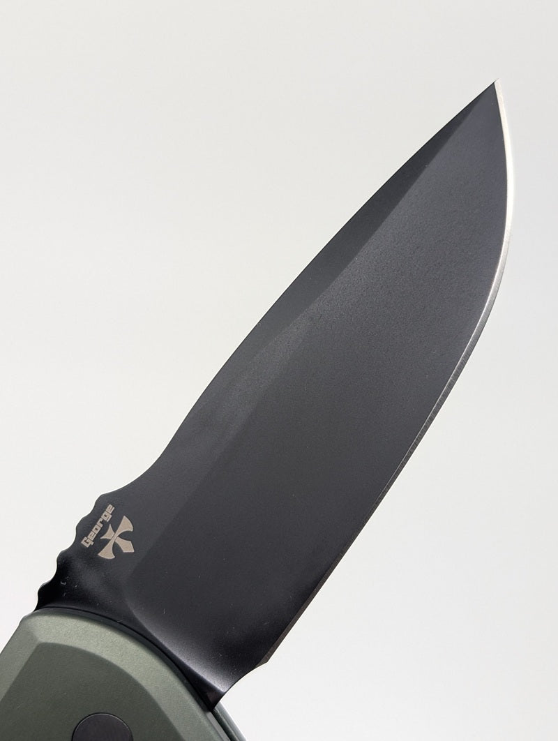 Protech Rockeye Green DLC Magnacut Auto Folding Knife
