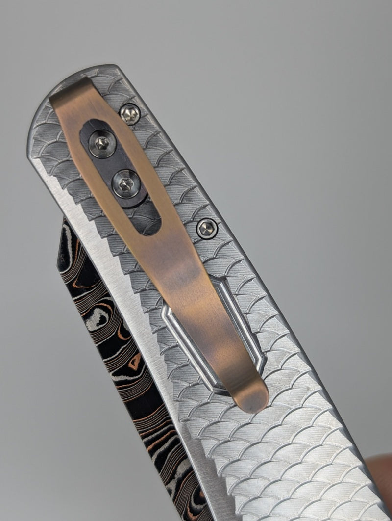 Protech Shot Show 2026 Malibu Custom Baker Forge Damascus Buttonlock Folding Knife