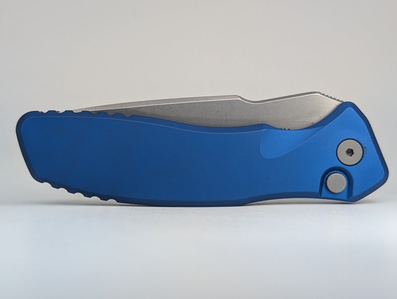 Protech x Spartan Blades "Pallas" Blue Magnacut Auto Folding Knife