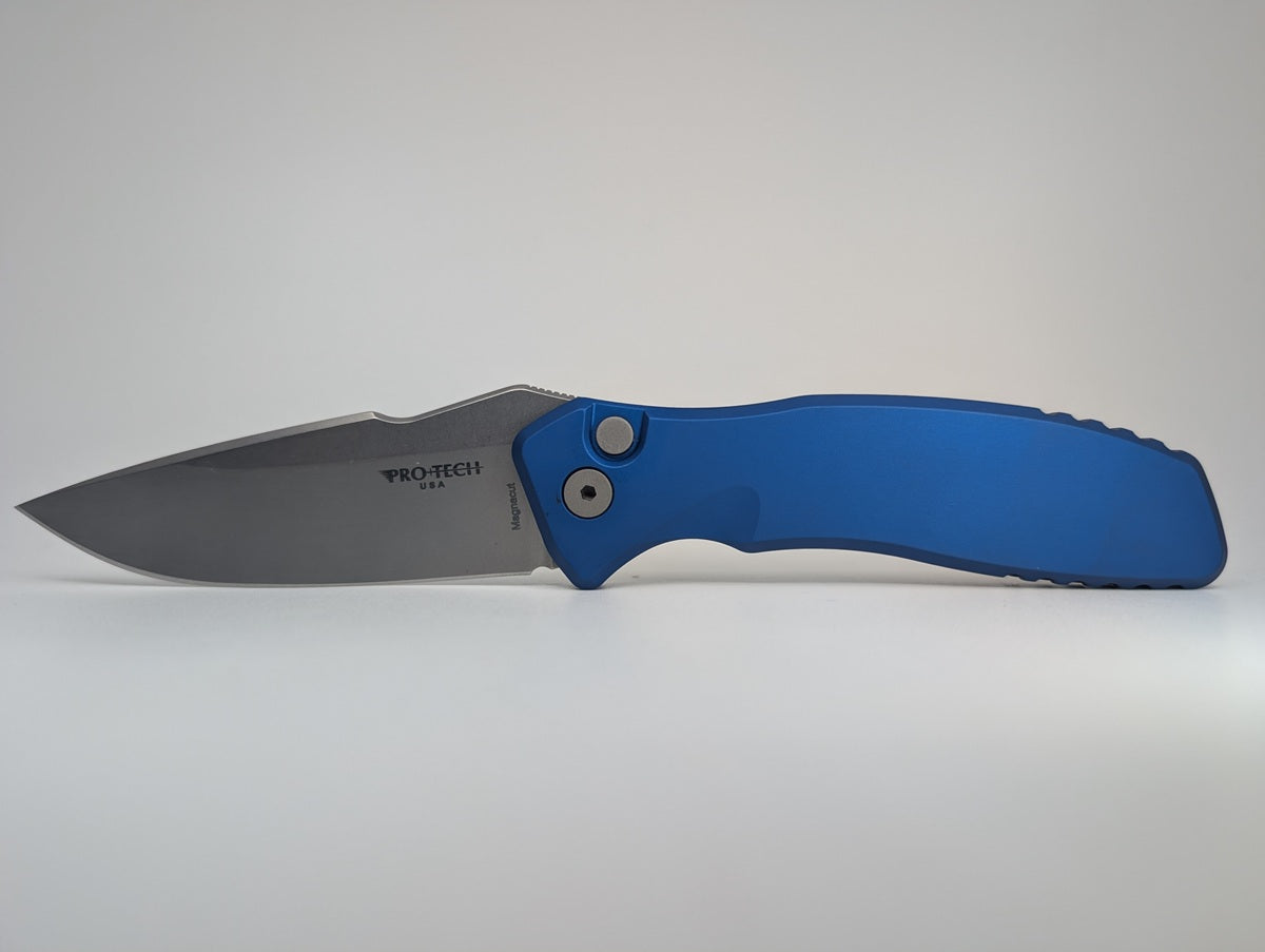 Protech x Spartan Blades "Pallas" Blue Magnacut Auto Folding Knife