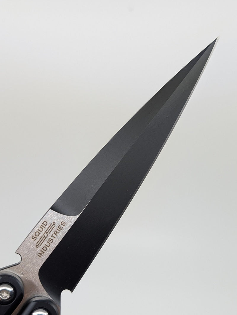 *Consignment* Protech x Squid Industries Fly Father 2 Black Live Blade Balisong