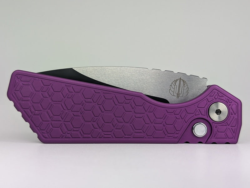 *Consignment* Protech x Strider PT+ Custom Purple Gridlock Magnacut Auto Folding Knife