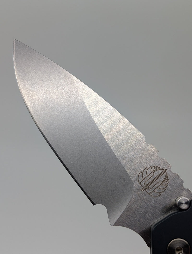 *Consignment* Protech x Strider SnG Black 154-CM Stonewash Auto Folding Knife