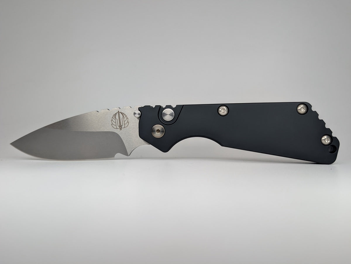 *Consignment* Protech x Strider SnG Black 154-CM Stonewash Auto Folding Knife