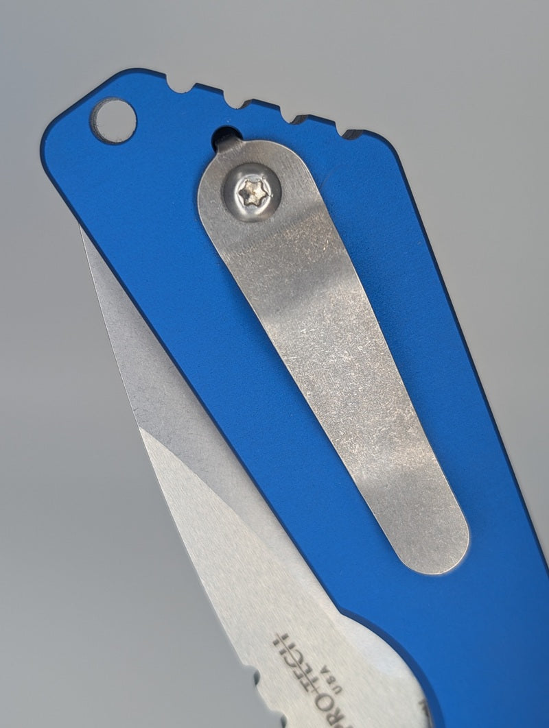 *Consignment* Protech x Strider SnG Blue Auto Folding Knife