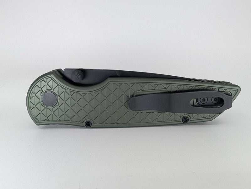 Protech TR-3 Integrity Relic Green Buttonlock Folding Knife