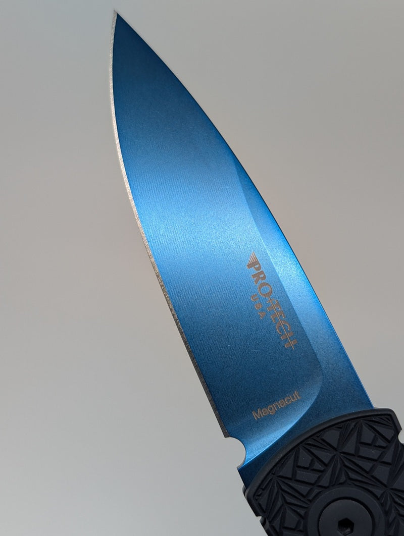 *Consignment* Protech Tactical Response 2 Nexus "Since 1999" Sapphire Blue Magnacut Auto Folding Knife