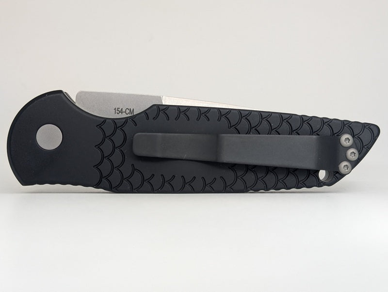 Protech Tactical Response 3 Black Fish Scale Auto Folding Knife