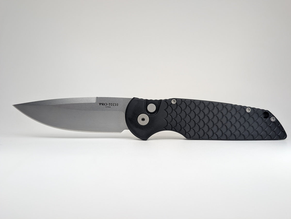 Protech Tactical Response 3 Black Fish Scale Auto Folding Knife